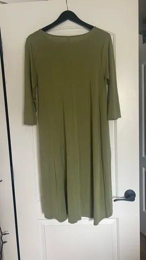 Zenana Outfitters Olive Green Long Sleeve Midi Dress thumbnail 2
