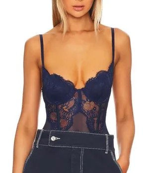 Kat the label bodysuit lace thumbnail 1