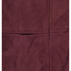 Msk Womens Petite V-Neck Fit Flare Faux Suede Dress 91699953V Merlot Purple 8P thumbnail 3