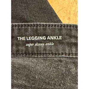 AG Adriano Goldschmied The Legging Ankle Super Skinny Black Jeans Size 28R (6495 thumbnail 5