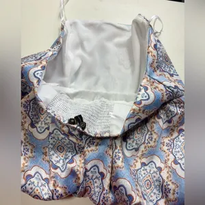 A COLLECTION ‎ White Blouse with Colorful Floral Design size m thumbnail 13