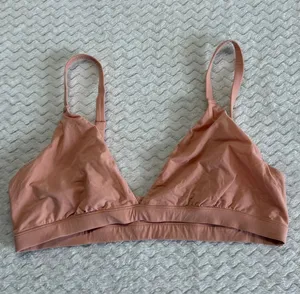 SKIMS Triangle Bralette Peach Coral Adjustable Straps Size L L/G 4559 thumbnail 1