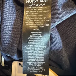 Skater Mini Skirt Noisy May NMasta NW in Black Iris Dark Navy Blue 100% Cotton thumbnail 6