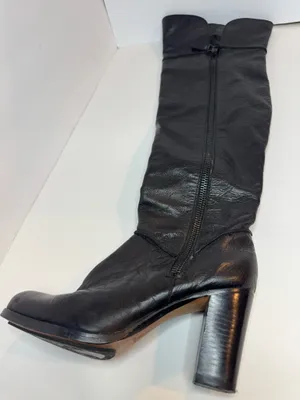 Modern Vintage Black Leather Boots Womens Size EU36.5 thumbnail 12