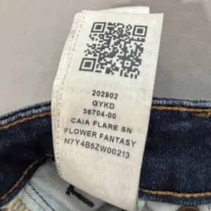 True Religion Caia Flare Ultra High Rise‎ Jeans Dark Wash Denim Size 26 Womens thumbnail 5