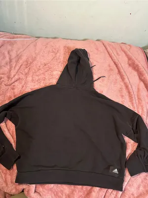 Adidas Black Logo Hoodie - Unisex Pullover Sweatshirt thumbnail 7