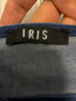 iris Dark Blue Button-Front Denim Slip Dress thumbnail 3