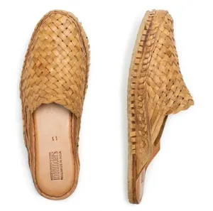 Mohinders Sz W9 Woven City Slipper in Oiled Brown thumbnail 1