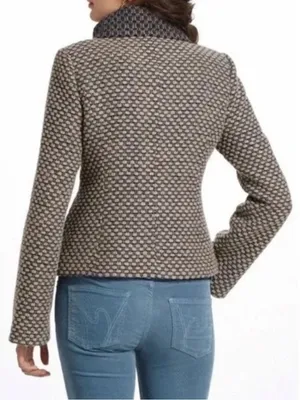 Anthropologie Tabitha Women’s Ottawa Pea Coat Double Breasted Size Small Wool thumbnail 2