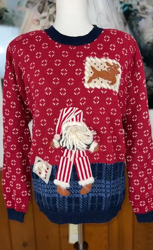 Adorable Vintage 90s Susan Bristol Ramie Cotton Sweater! thumbnail 1