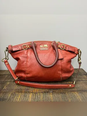 Coach Madison Sophia Bag Burnt Orange Purse Handbag thumbnail 2