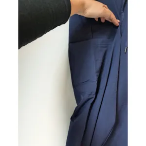 Adar Women’s Scrub Pants Medical Uniform Athletic Jogger Navy Zip Sz M thumbnail 4