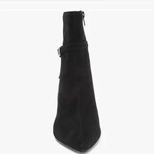 NEW Layan Bootie Black Suede Bücke SZ-10 y2k Preppy thumbnail 5
