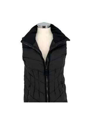 Athleta Inlet Down Puffer Vest Long Black Athleisure Urban Casual Size Small thumbnail 3