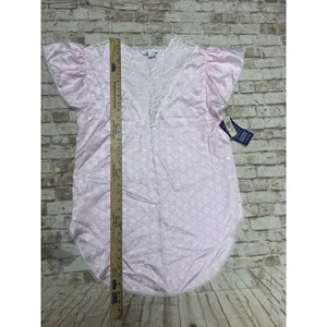 Vintage Lily of France Night Gown Nightie size Medium Pink Lace‎ NWT thumbnail 4