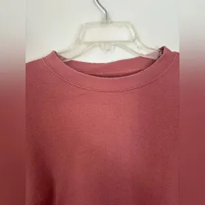 Aerie Distressed Raw Hem Crop Sweatshirt XS thumbnail 4
