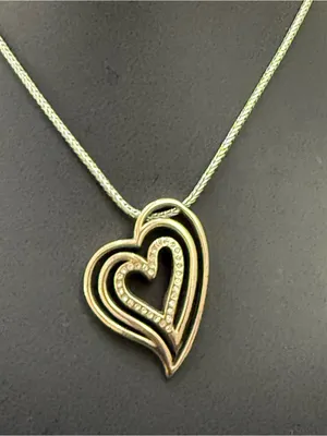 Retired BRIGHTON Infinity Heart Pendant Love Forever Silver-plated Necklace thumbnail 3