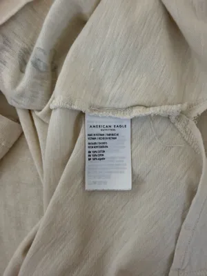 American Eagle Save The Bees Graphic Tee Cream Oversized Short Sleeve thumbnail 8