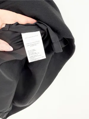 AKRIS Drawstring Wool Pencil Skirt Women's 6 Black Quiet Luxury thumbnail 8