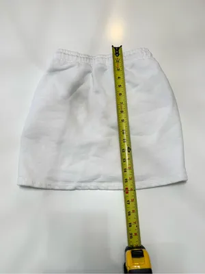 Cotton Citizen White Elastic Drawstring Mini Skirt thumbnail 5