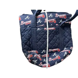 Handmade Atlanta Braves Crossbody Bag Women Blue Quilted Denim MLB thumbnail 9