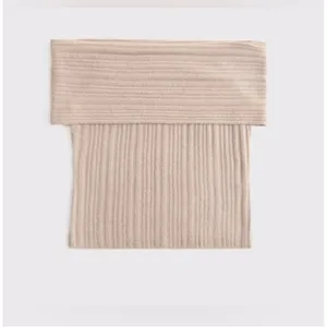 Abercrombie & Fitch Ribbed Folded Over Knit Sweater Top Size S thumbnail 3