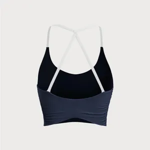 Berlook Activewear Navy Halter Sports Bra - Light Support thumbnail 6
