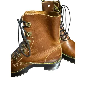 Dr. Martens Leona Butterscotch Brown Women’s New Orleans Leather Heeled Boots 8 thumbnail 6
