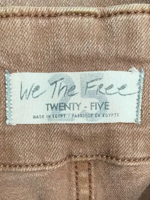 Free People We The Free Jayde Flare Jeans Mesa Brown Wash Sz 25 Boho Festival thumbnail 9