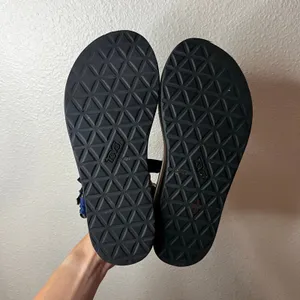 Teva x Opening Ceremony Satin Flatform Sandals in blue tan black white WOMENS 9 thumbnail 7