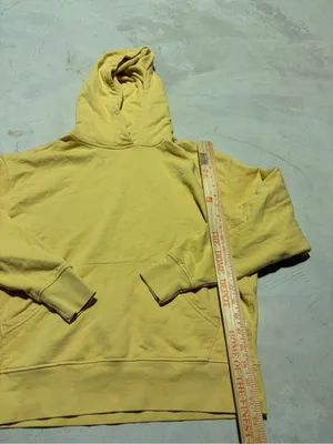 Weworewhat Yellow Hooded Sweatshirt cotton XS thumbnail 6
