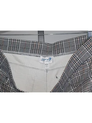 Seven7 Glen Plaid Pull On Ankle Pants Soft Stretch Slim Fit Plus Size XXL thumbnail 3