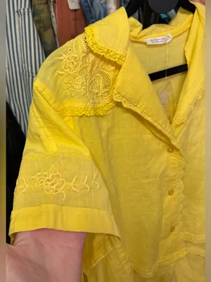 NWT Free People FP Intimately Good Intentions PJ Set - lemon drop yellow - XS thumbnail 9