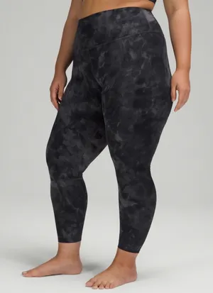 Lululemon Align High Rise Pant 25 Diamond Dye Graphite Grey Bronze Green 18 PLUS thumbnail 1
