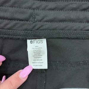 Figs Pants Women XXL Scrubs Black Kade High Waisted Cargo Nurse Hospital PO 1273 thumbnail 5