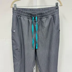 Figs Women's Zamora High Waisted Jogger Scrub Pants W20SW2028 Heather Gray‎ Med thumbnail 3