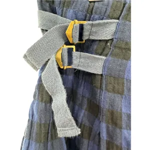 Vtg 1990s Free People Pleated Tartan Skirt 10 Grunge Whimsigoth Buckle Coquette thumbnail 2