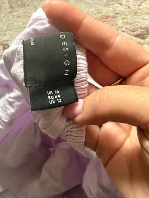 NWT ASOS Design Scallop Edge Cut Out Back Mini Dress thumbnail 5