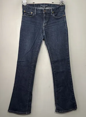 Ralph Lauren Sport Jeans Size 29 Dark Blue Denim Bootcut Y2K Low Rise 30X31 thumbnail 1