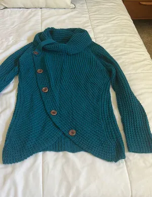Teal Sweater M Blue Size M thumbnail 2