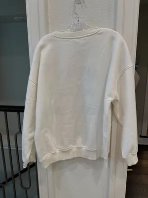 Lelis Aspen Ski Club Sweatshirt Large Ivory Blue Graphic NWT thumbnail 4