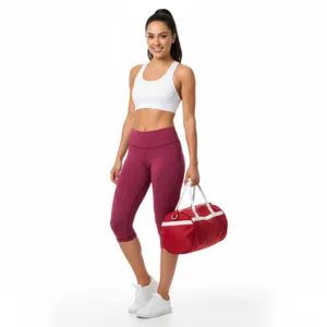 Lululemon Red & Purple Print Cropped Low Rise Leggings Pants 6 thumbnail 6