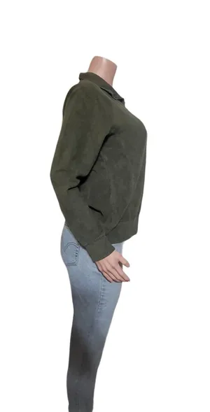 Pulp womens long sleeve mistle half zip fleece sweatshirt pullover, sweater M thumbnail 4