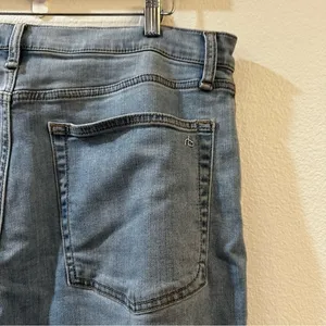 rag & bone Women's Serena High Rise Wide Leg Raw Hem Denim Jeans Size 34‎ thumbnail 9