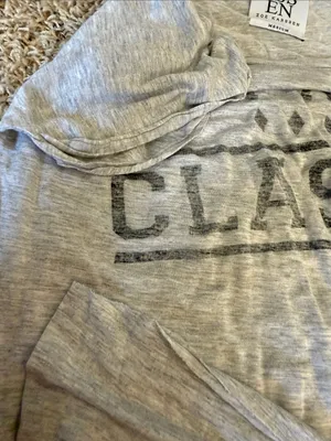 Zoe Karssen “Stay Classy” Gray Tee Size Medium thumbnail 6