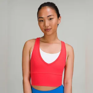 Lululemon Power Pivot Tank Top *Everlux - Carnation Red - 6 thumbnail 4
