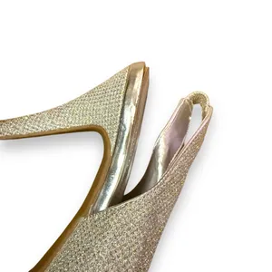 Worthington Dayne Silver Metallic Peep Toe Stiletto Heels‎ Sz 6.5 thumbnail 9