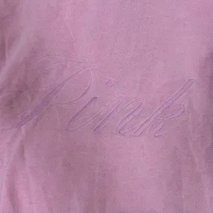 Pink Victoria's Secret Zip Up Hoodie XL‎ Purple Embossed Logo Fleece Sweatshirt thumbnail 3