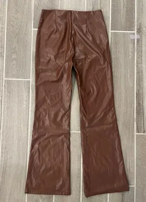 Vestique Brown Faux Leather Pants thumbnail 2
