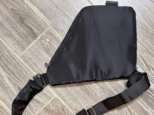 Black Slim Travel Anti-theft Crossbody Sling money and valuables Bag NWOT thumbnail 3